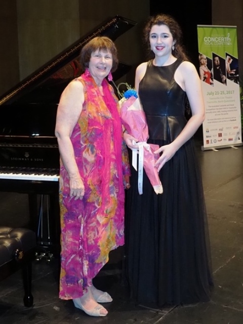 Most Promising Vocalist - Bianca Bacchiella, Ingham with accompanist Maryleigh Hand