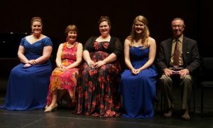 Open Vocal Finalists and President Bob Haynes