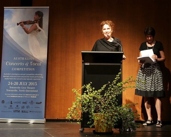 Adjudicator Cheryl Barker AO & Assistant Janice Campbell