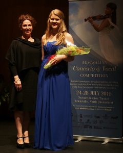 Cassandra Wright & Adjudicator Cheryl Barker AO