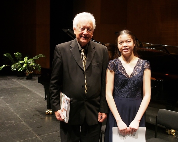 2nd - Josephine Chung & Adjudicator Carl Pini