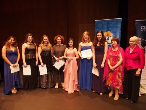 Section 4 - Vocal Entrants with Adjudicator Cheryl Barker AO, and Accompanist Maryleigh Hand