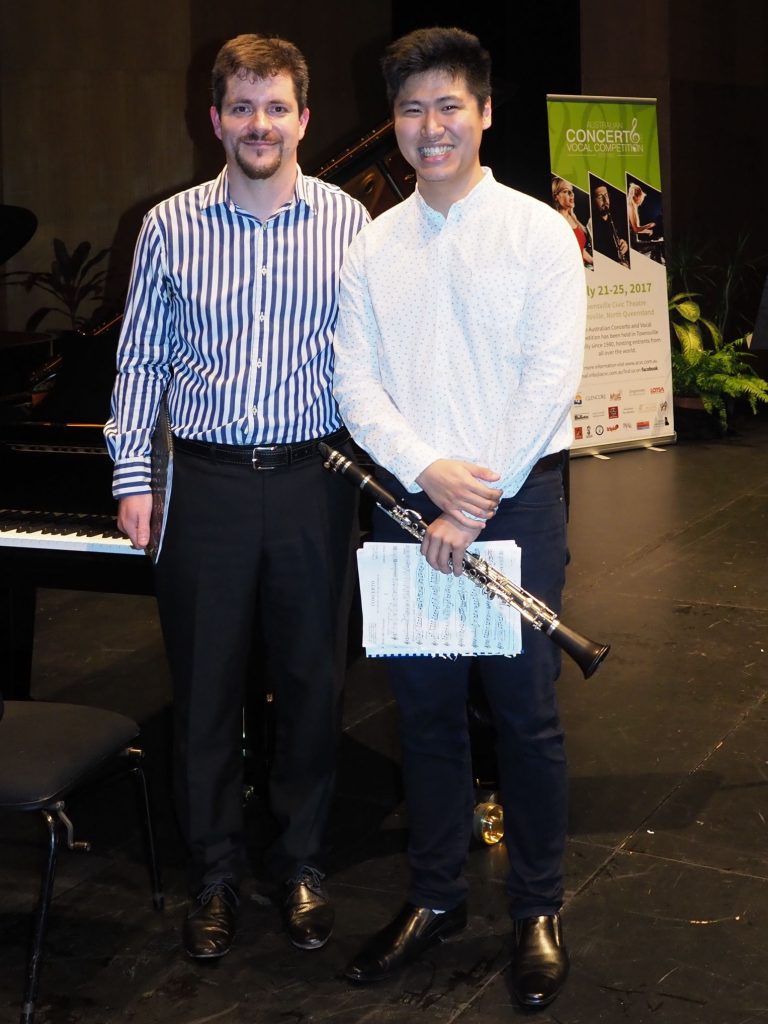 Andrew Fong, Townsville with accompanist Rhodri Clarke