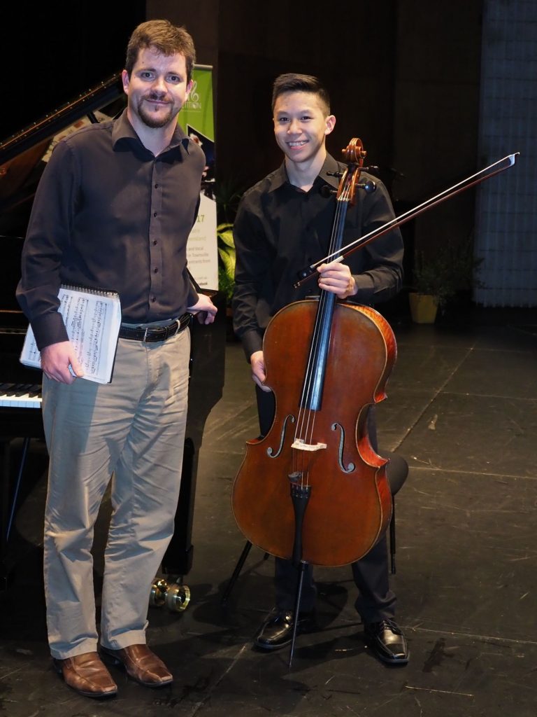 Caleb Wong, Melbourne with accompanist Rhodri Clarke