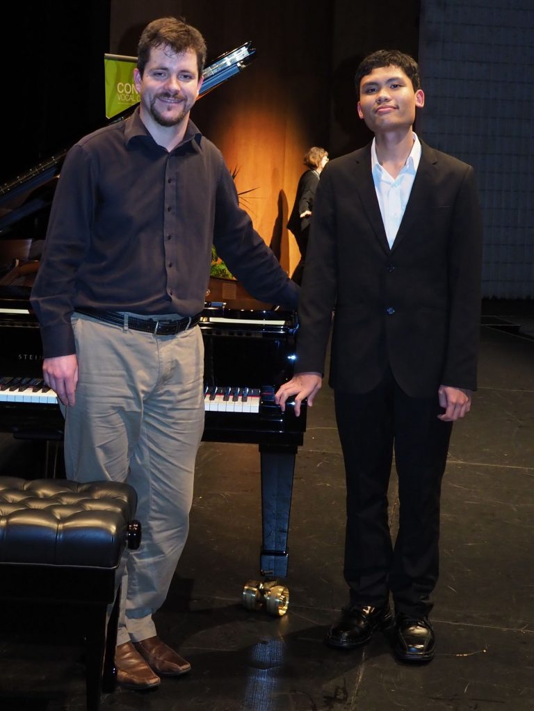 Calvin Abdiel, Sydney with accompanist Rhodri Clarke - Most Promising Pianist