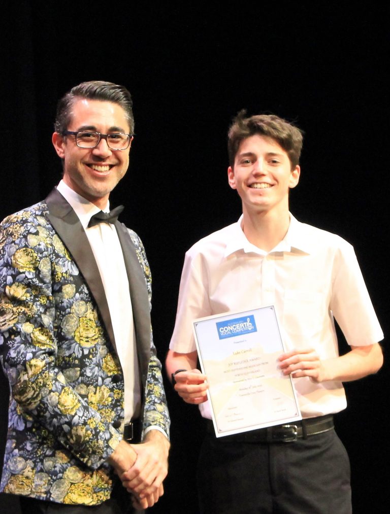 Luke Carroll, Townsville (Cello/Flute) - Most Outstanding Musician from Nth Qld